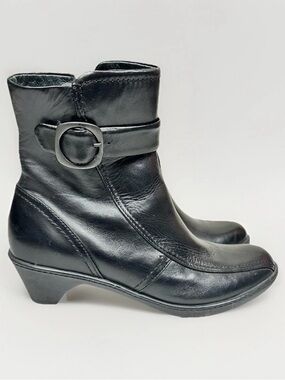 Dansko Mid Calf Leather Heeled Zip-up Boot Size EU 38 - US 7.5/8.0